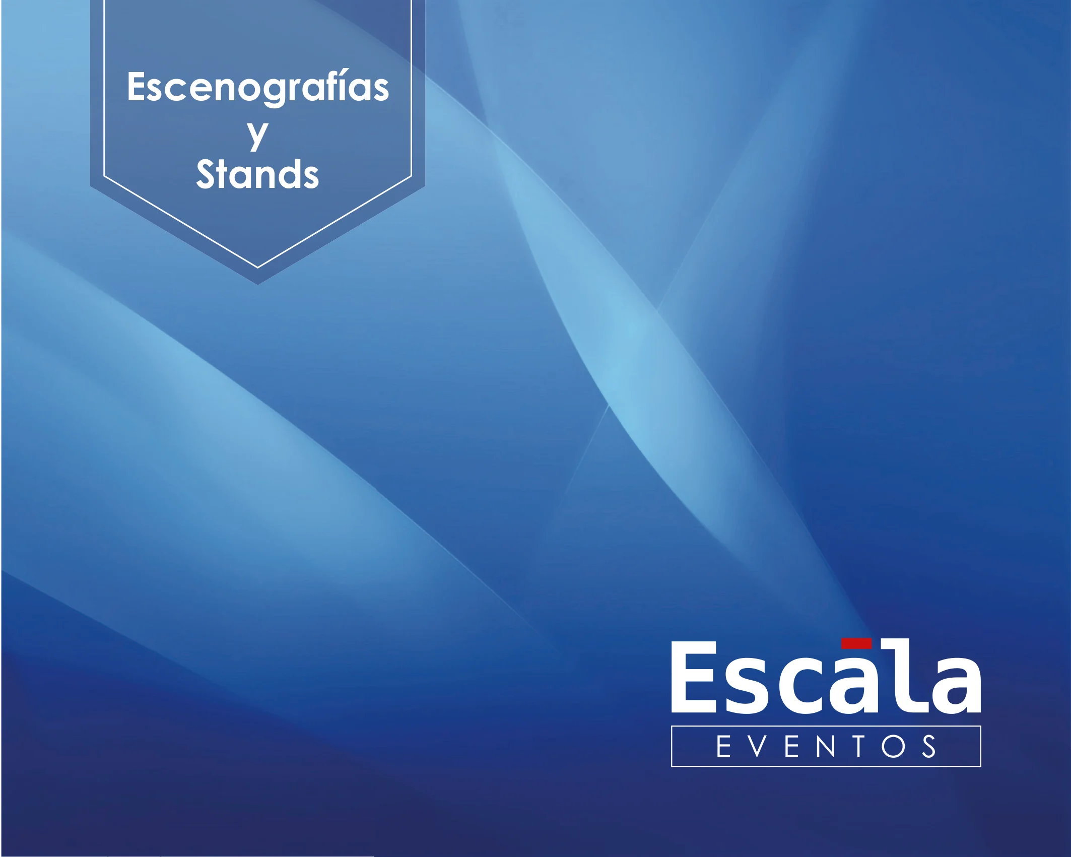 Portada del portafolio Stands, escenografías y mobiliario