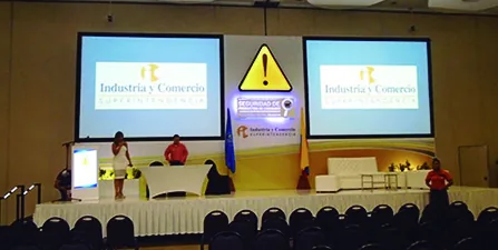 Escenografía construida para evento corporativo