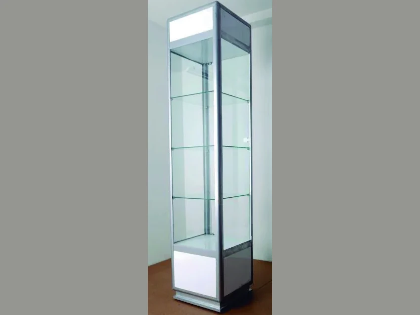 Vitrina alta de vidrio