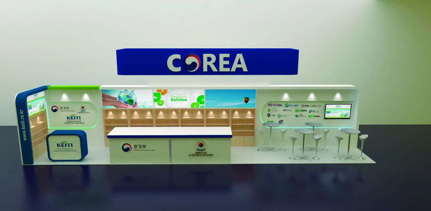 Render de stand a medida